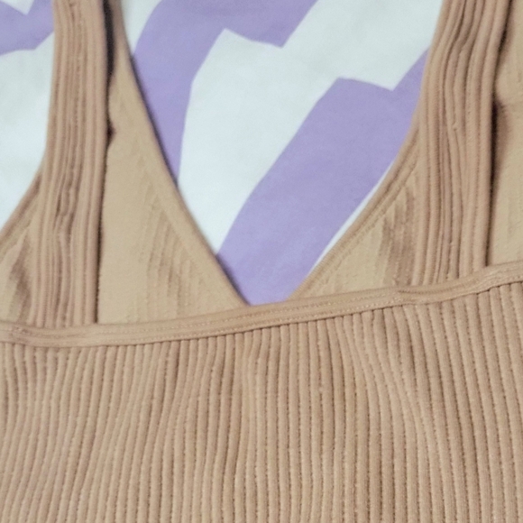 Bundle Free People Intimately Ribbed Sleeveless Brami & Front Button Red Cami XS - Picture 7 of 12